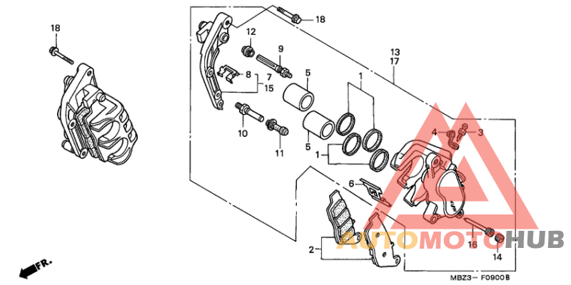 Передний суппорт