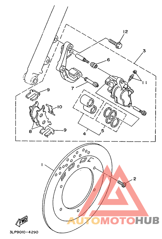 Front brake. caliper
