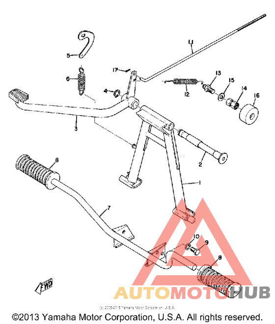 Stand - footrest - brake pedal