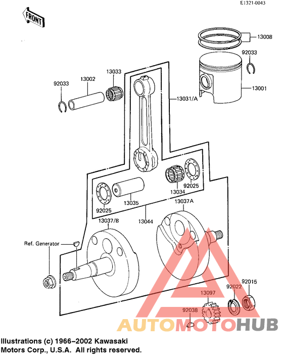 Crankshaft/piston