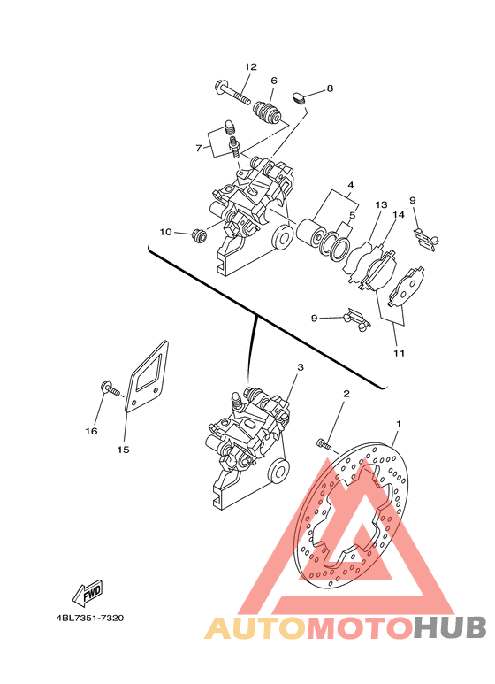 Задний суппорт