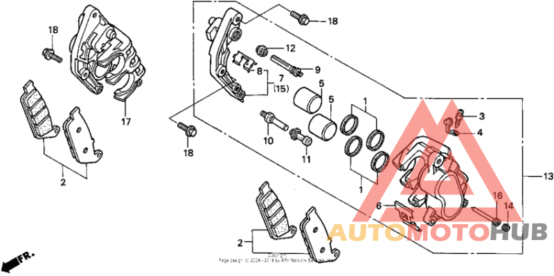 Передний суппорт