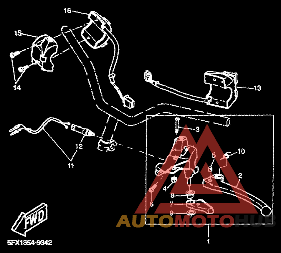 Handle switch. lever