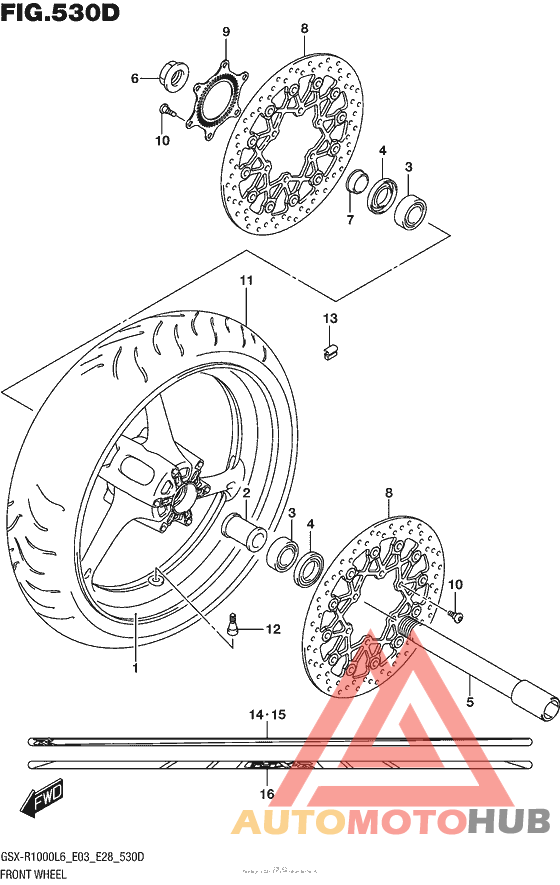 Front Wheel (Gsx-R1000Al6 E28)