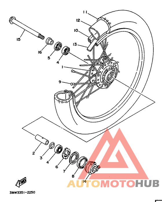 Переднее колесо
