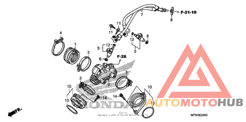Intake manifold + injector