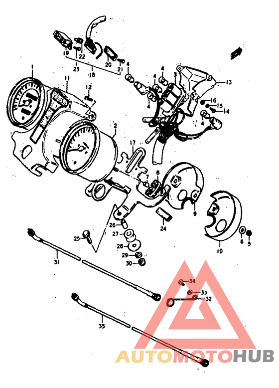 Speedometer-tachometer