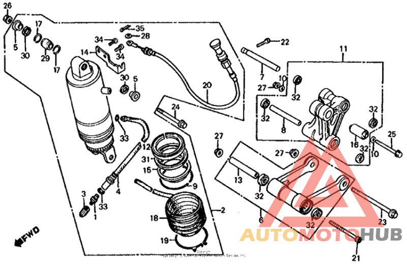 Задние амортизаторы
