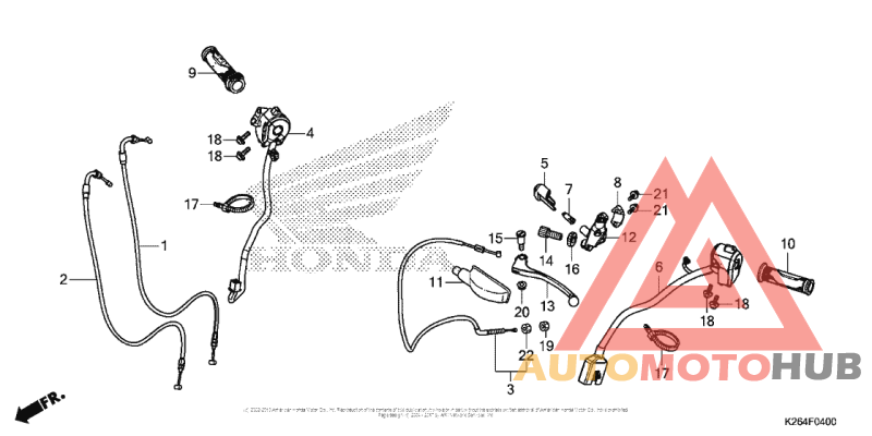 Handle Lever + Switch + Cable