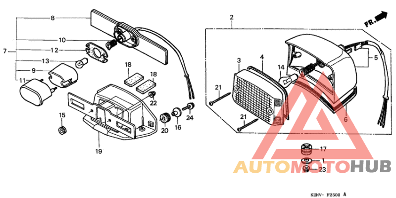 Taillight unit ass`y