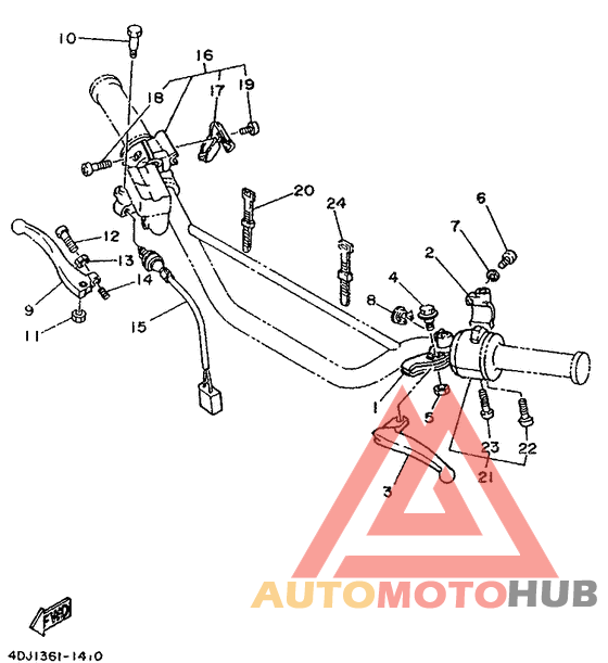 Handle switch. lever