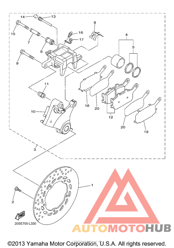 Задний суппорт