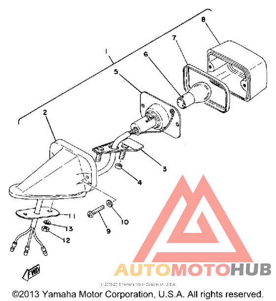 Задний фонарь