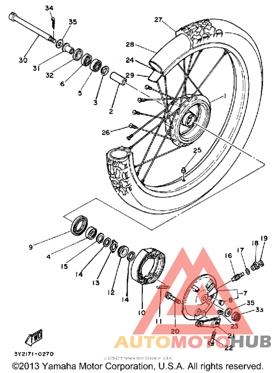 Переднее колесо