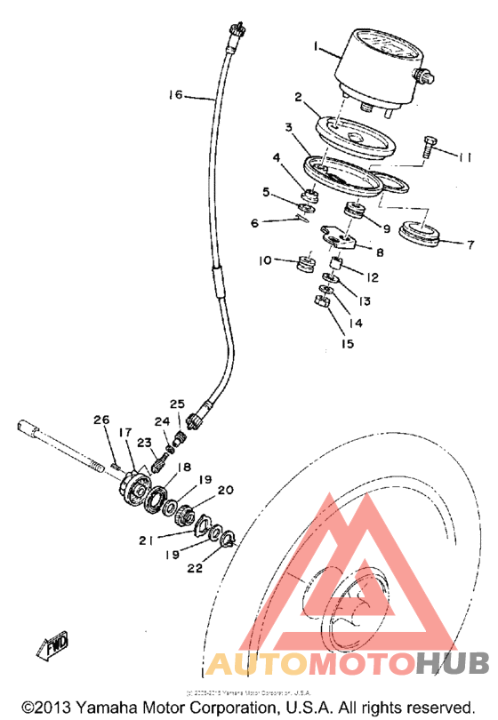 Speedometer - meter gear