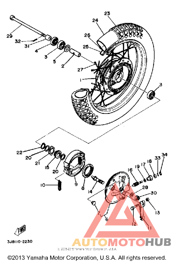 Переднее колесо