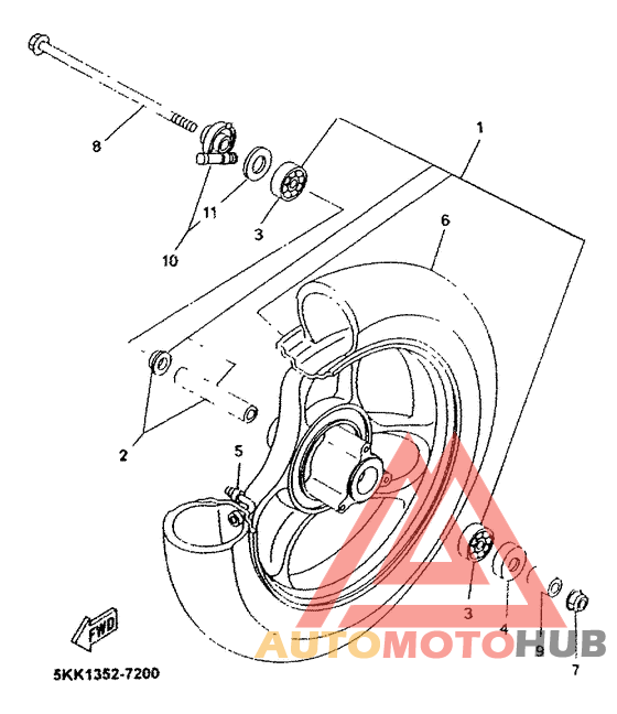 Переднее колесо