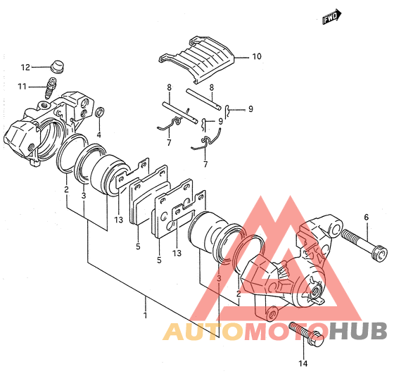 Задний суппорт