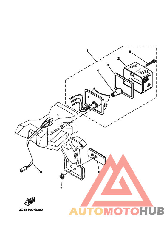 Taillight unit ass`y