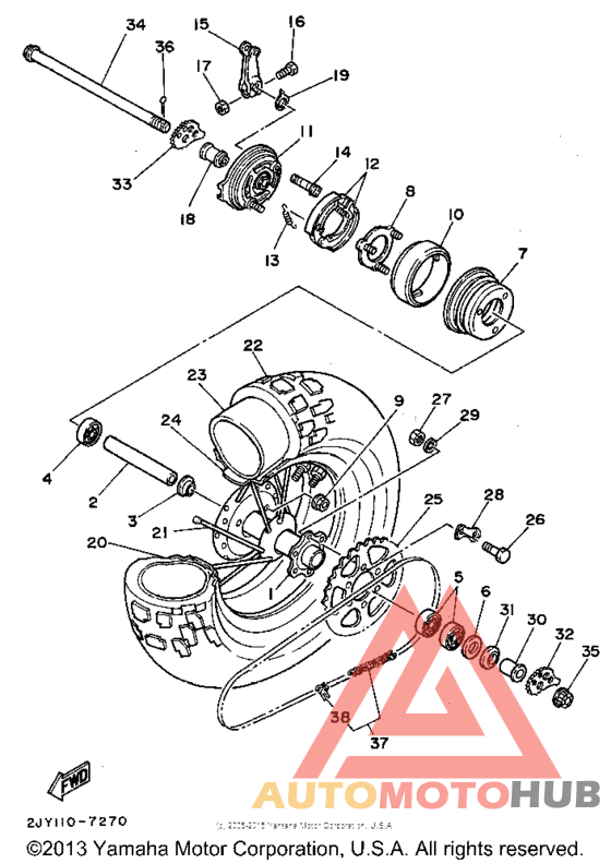 Переднее колесо