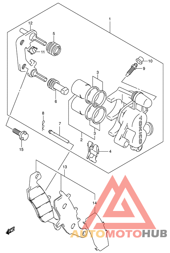 Передний суппорт