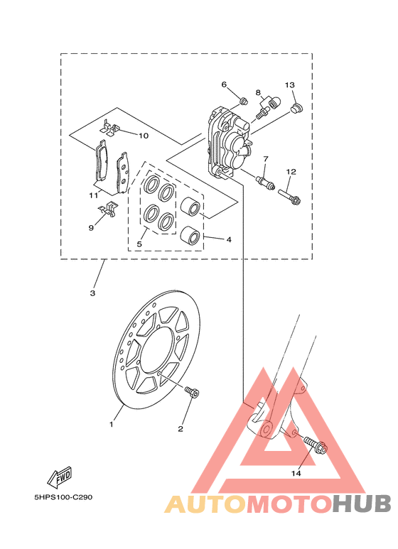 Передний суппорт
