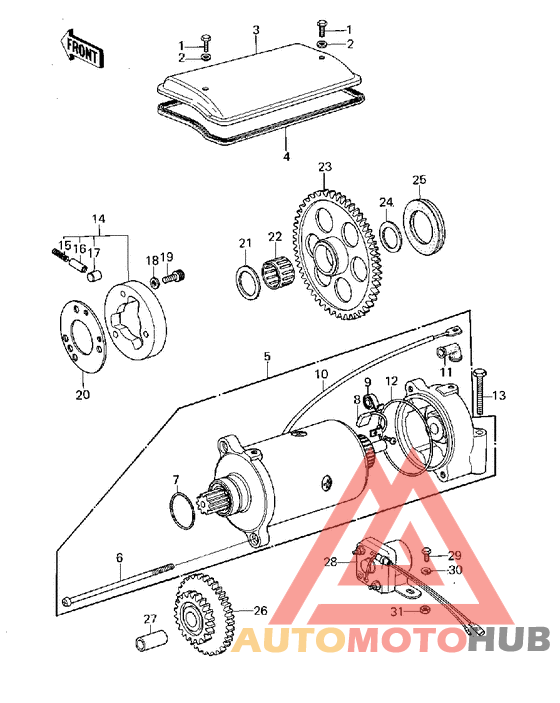 Starter motor/starter clutch