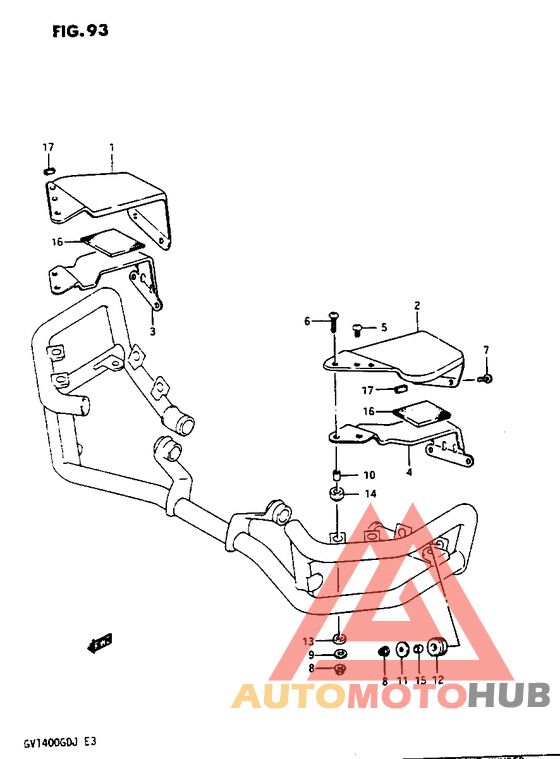 Corner lamp cover gv1400gcg/gch