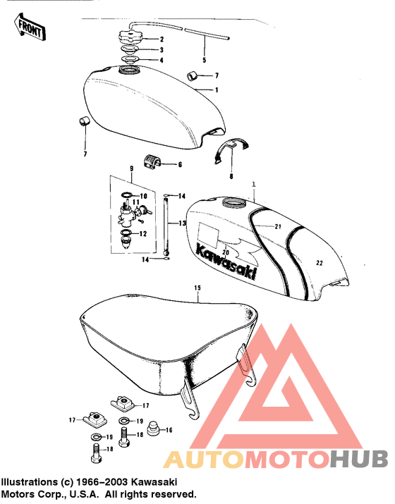 Fuel tank/seat