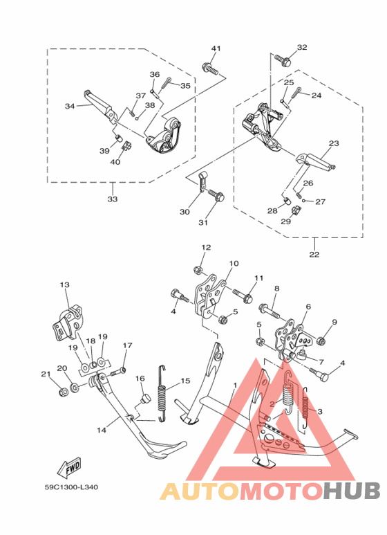 Support & repose pied