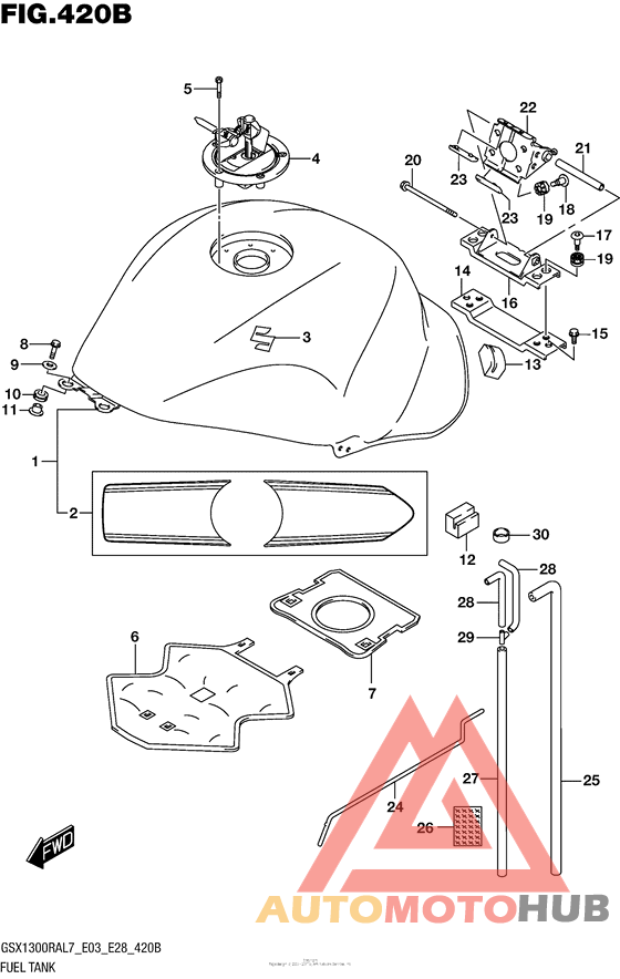Fuel Tank (Gsx1300Ral7 E28)
