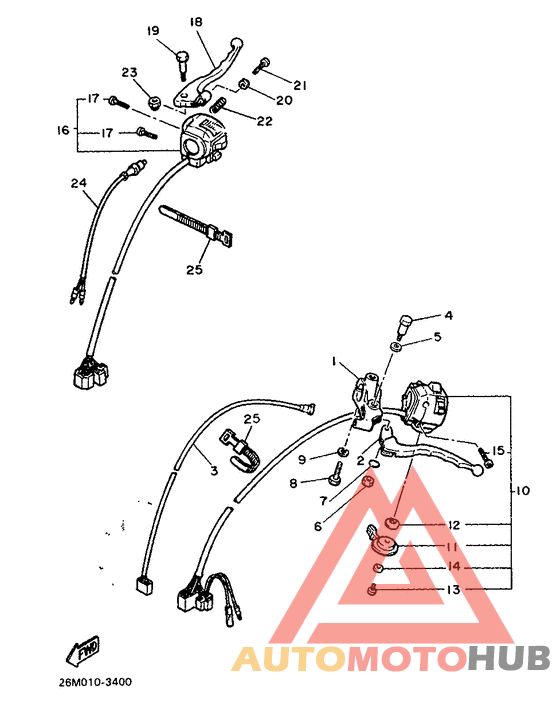 Handle switch. lever