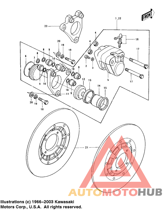 Передний суппорт