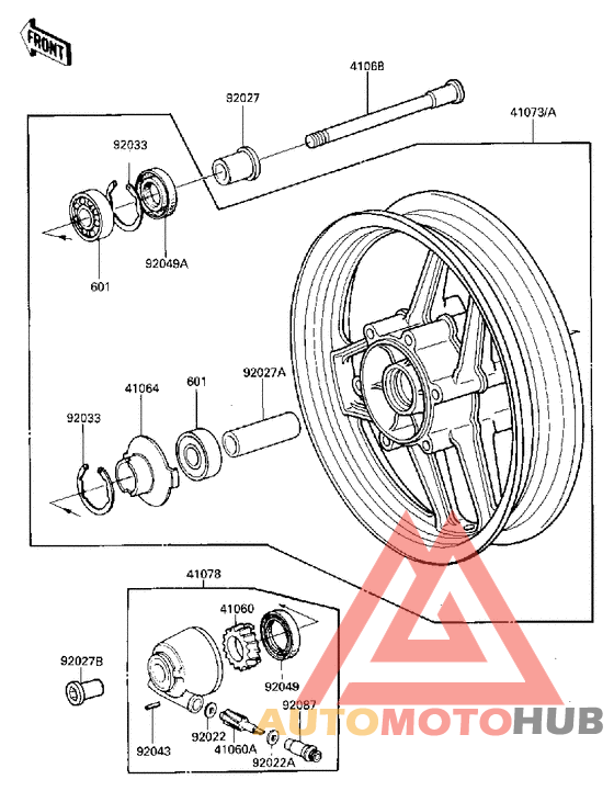 Front wheel/hub