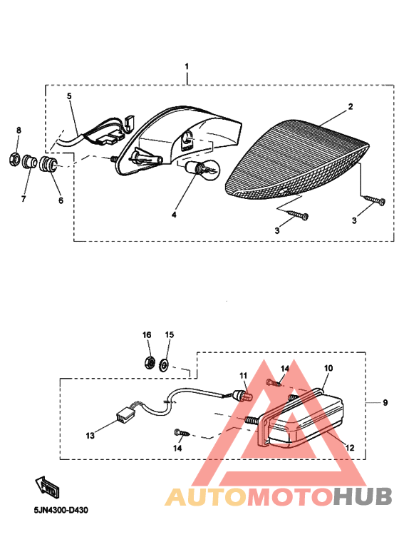 Taillight unit ass`y