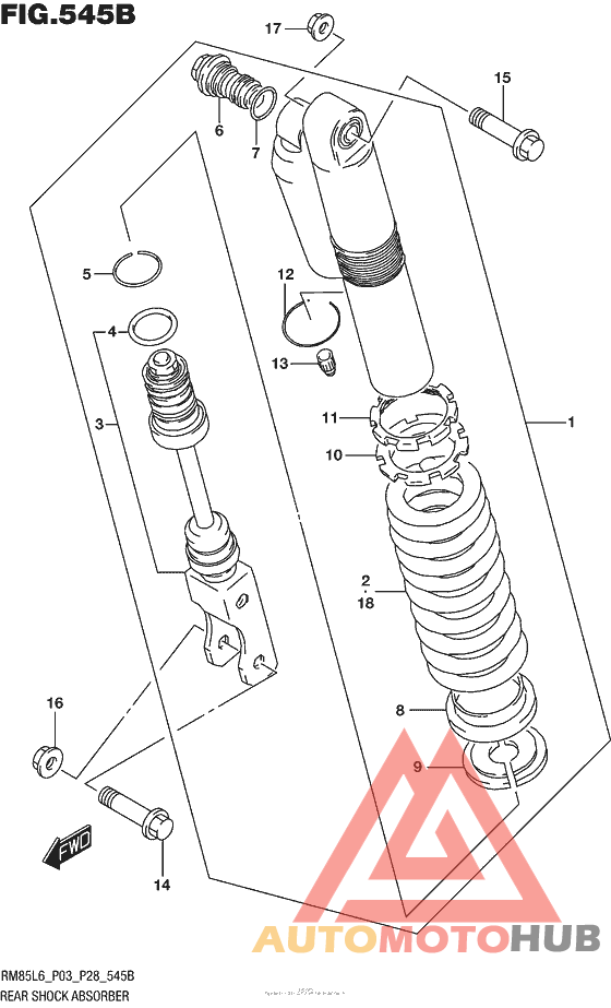 Rear Shock Absorber (Rm85L6 P28)
