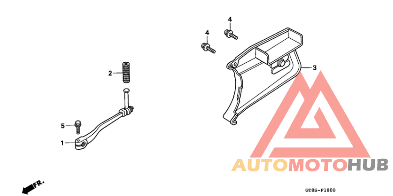 Pedal/kick starter arm