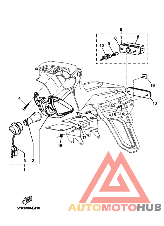 Taillight unit ass`y