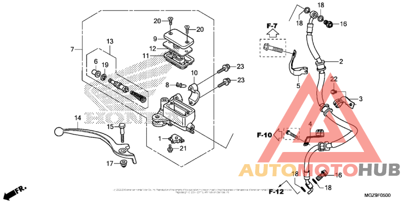 Front Brake Master Cylinder (Std)