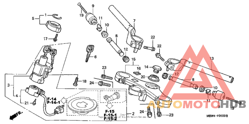Handlebar + top bridge