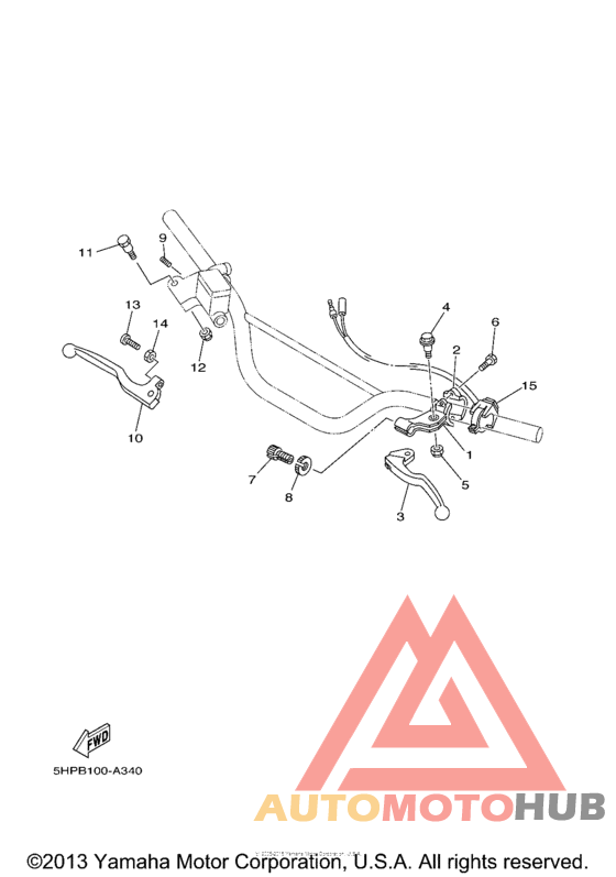 Handle switch lever lr