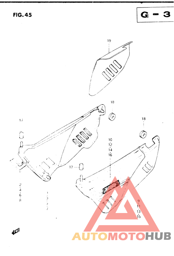 Обтекатель задний
