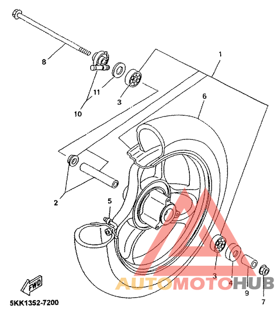 Переднее колесо