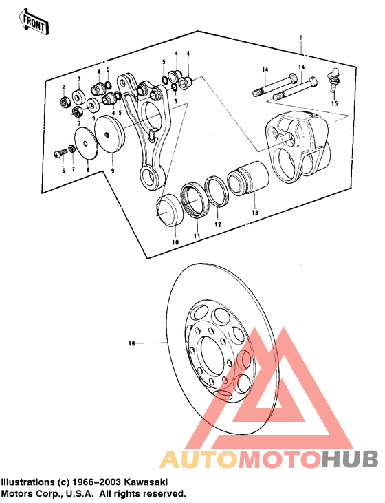 Передний суппорт