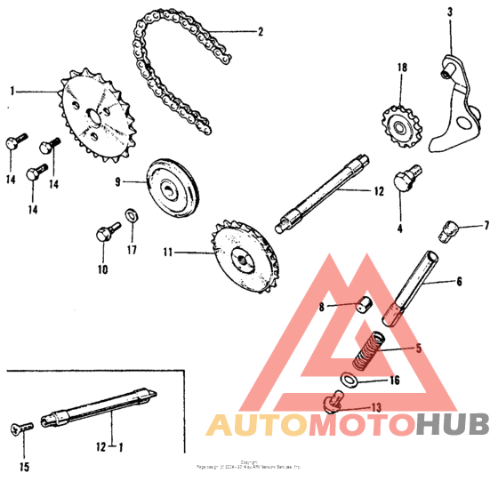 Cam chain + cam chain tensioner
