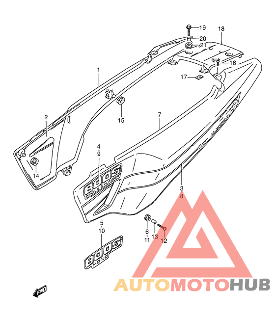 Обтекатель задний