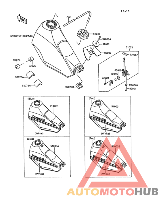 Fuel tank(1/2)(kl250-d7)
