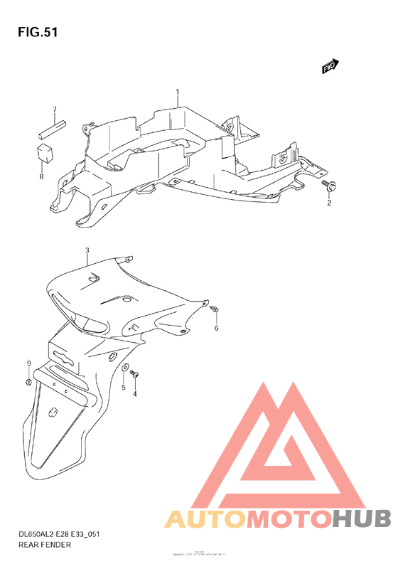 Задний бампер