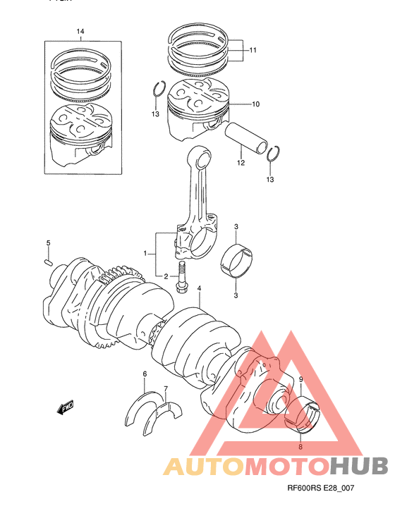 Вал коленчатый