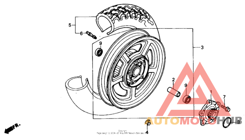 Переднее колесо